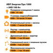ИБП для котла Энергия Про 1000 + Аккумулятор 100 Ач 12 В (700Вт - 78мин) - ИБП и АКБ - ИБП для котлов - omvolt.ru
